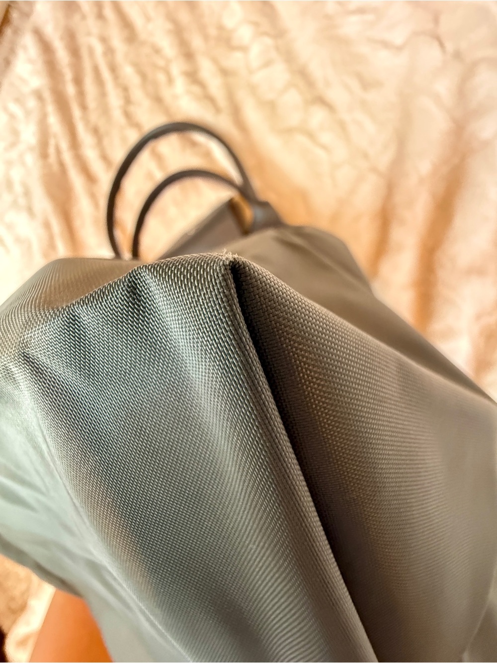 Longchamp Le Pliage Green Recycled Canvas Large Shoulder Tote in graphite - Picture 11 of 16